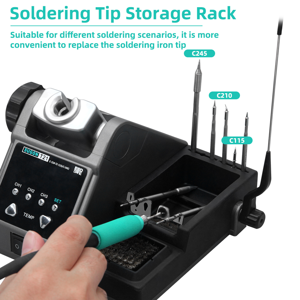 SUGON T21 Soldering Station Co - Soldering Iron Temperature Probe recension och pris