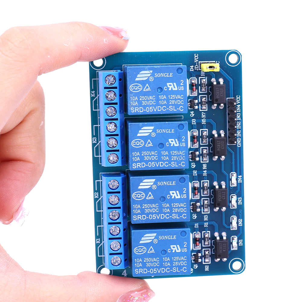 5V 12V 4 Channel Relay Board w - Relay Module 4 Channel recension och pris