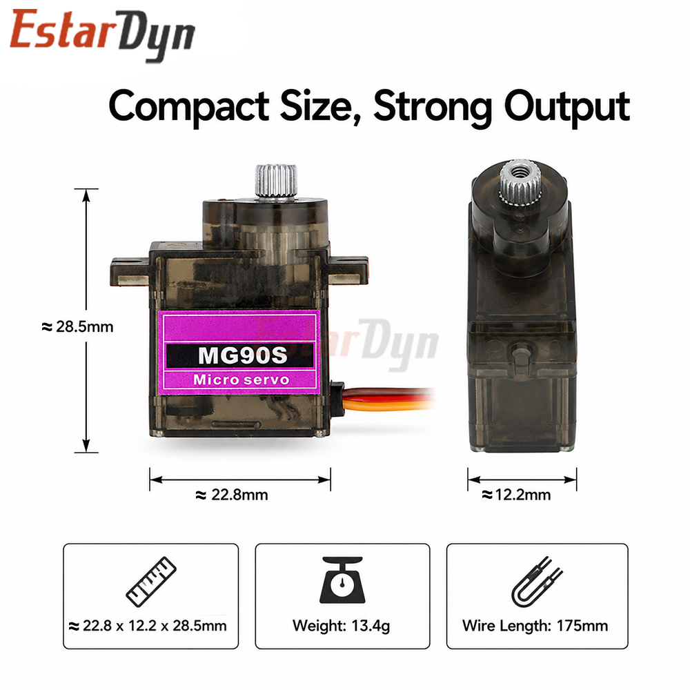 Estardyn MG90S Digital Metal G - Servo Sg90 recension och pris