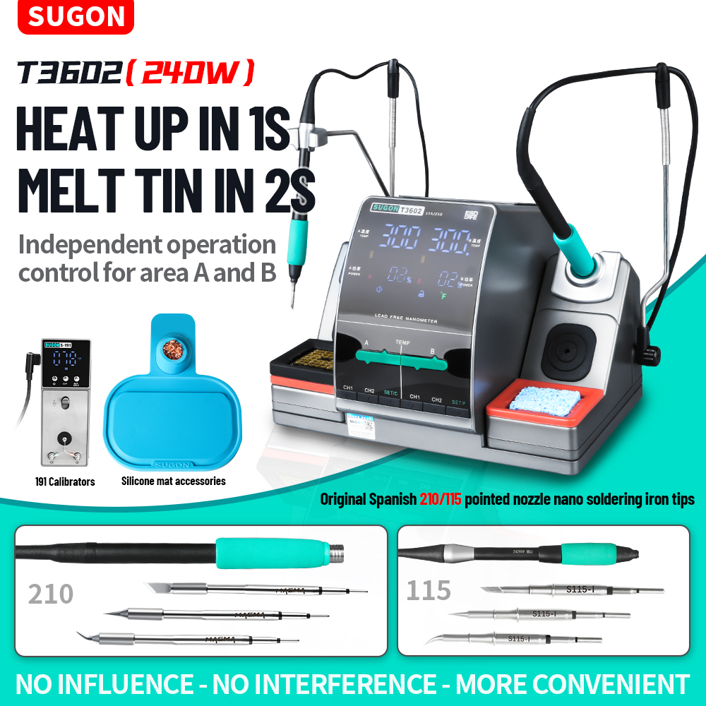 SUGON T3602 240W Soldering Sta - Soldering Iron Temperature Probe recension och pris