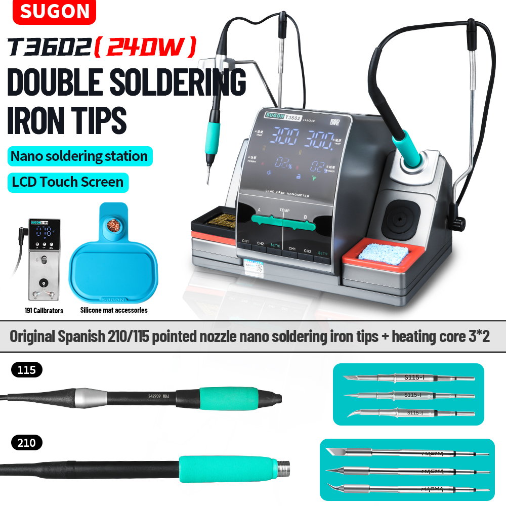 SUGON T3602 240W Soldering Sta - Soldering Iron Temperature Probe recension och pris