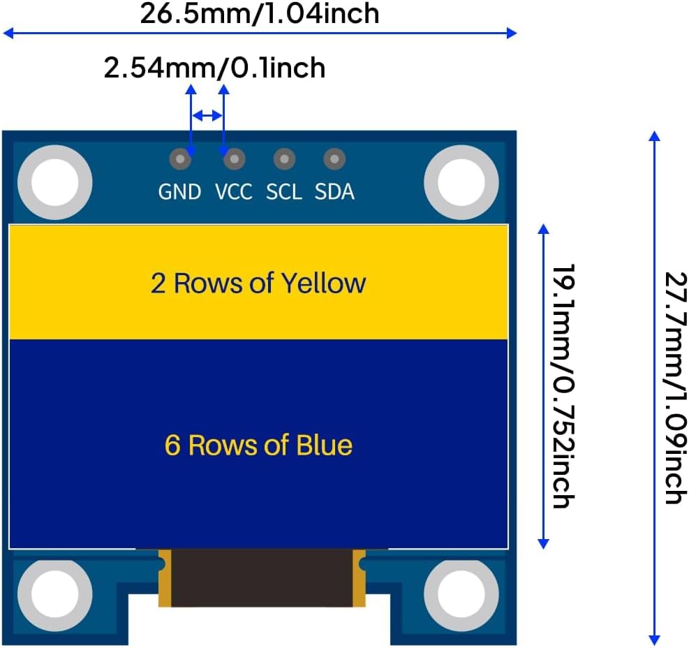 3PCS 0.96 Inch OLED Display Sc - Ssd1306 recension och pris