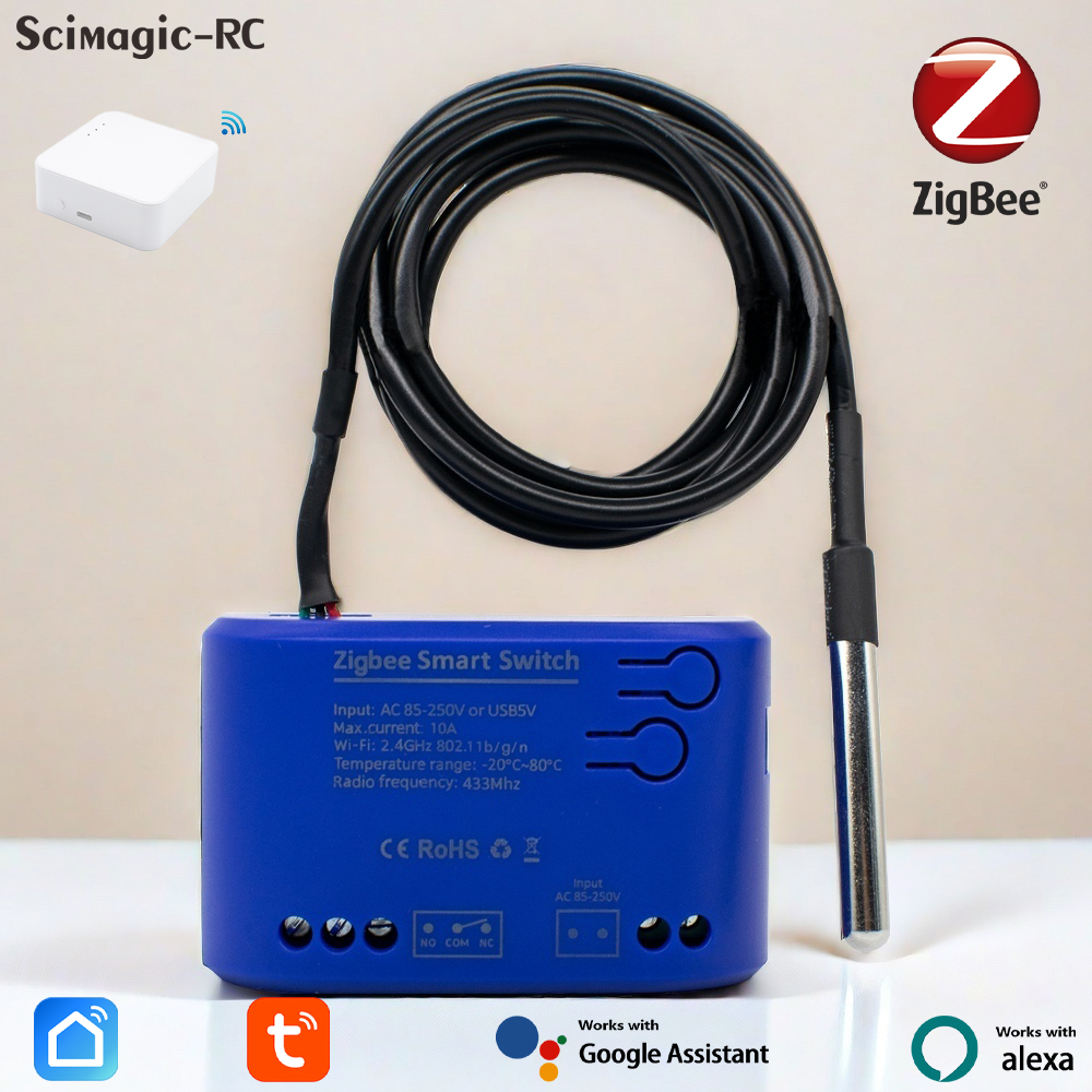 Zigbee Temperature Smart Switc - Relay Module 1 Channel recension och pris