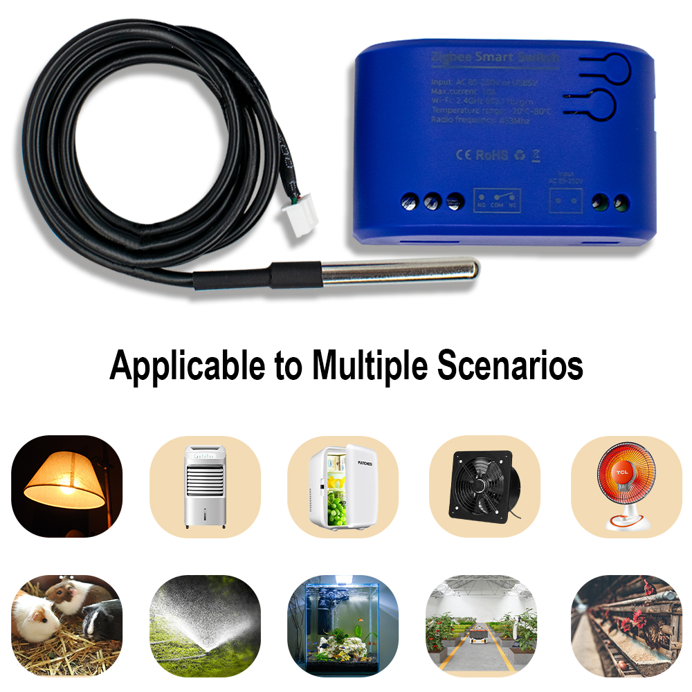 Zigbee Temperature Smart Switc - Relay Module 1 Channel recension och pris