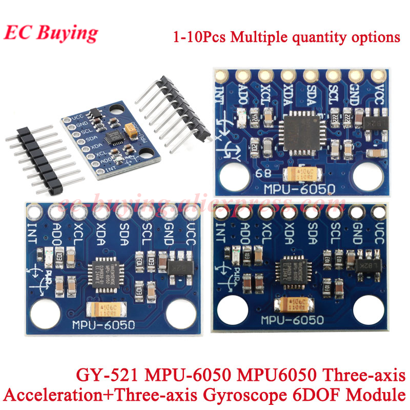 1-10Pcs GY-521 MPU-6050 MPU605 - Mpu6050 recension och pris