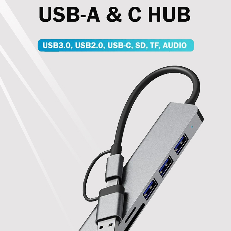 Type C Hub USB Splitter 8 In 1 - Sd Card Module recension och pris