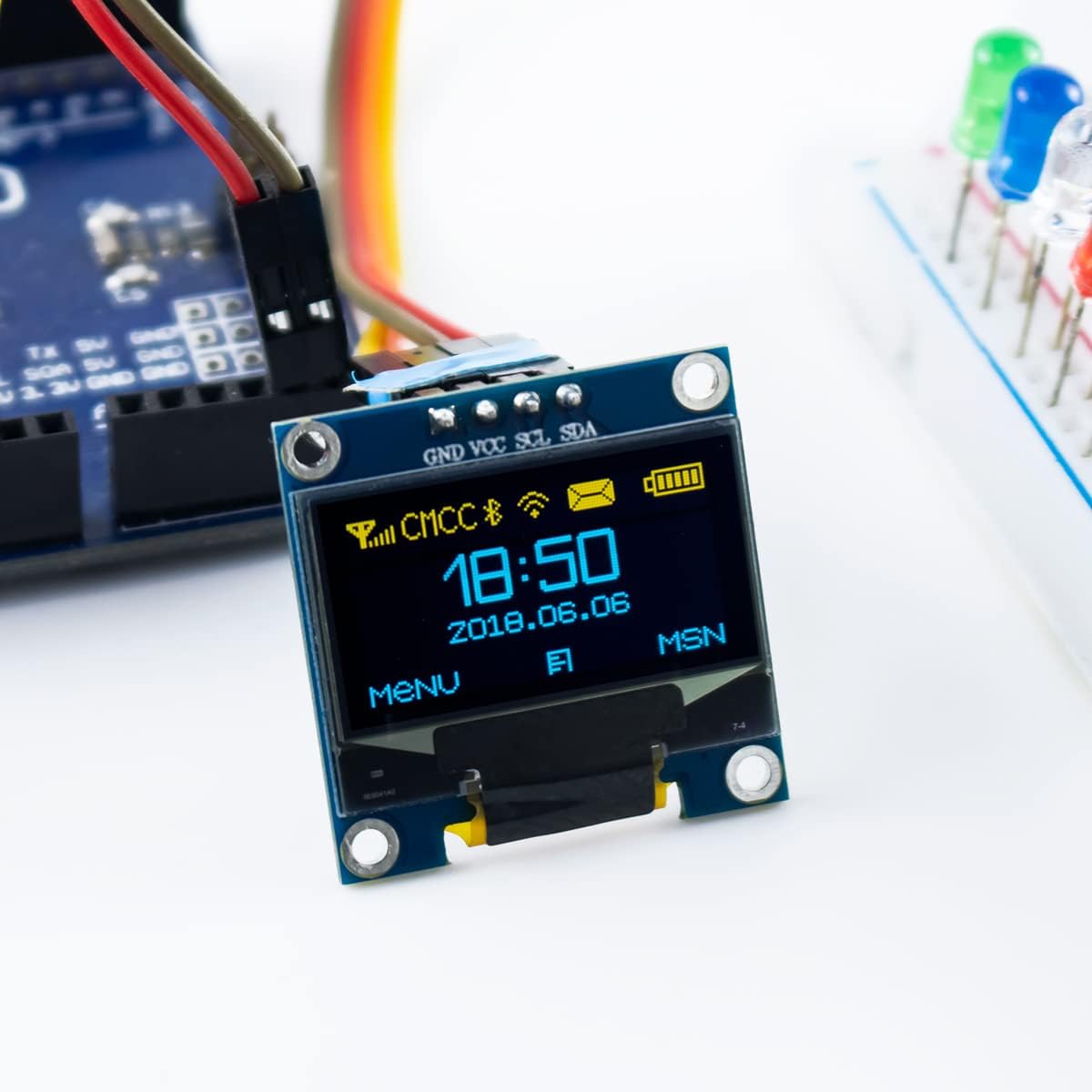 5 Pcs 0.96 Inch OLED I2C IIC D - Ssd1306 recension och pris