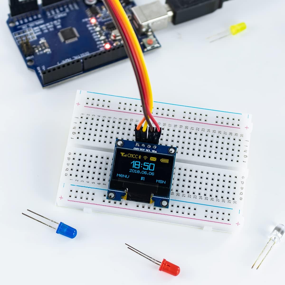 5 Pcs 0.96 Inch OLED I2C IIC D - Ssd1306 recension och pris