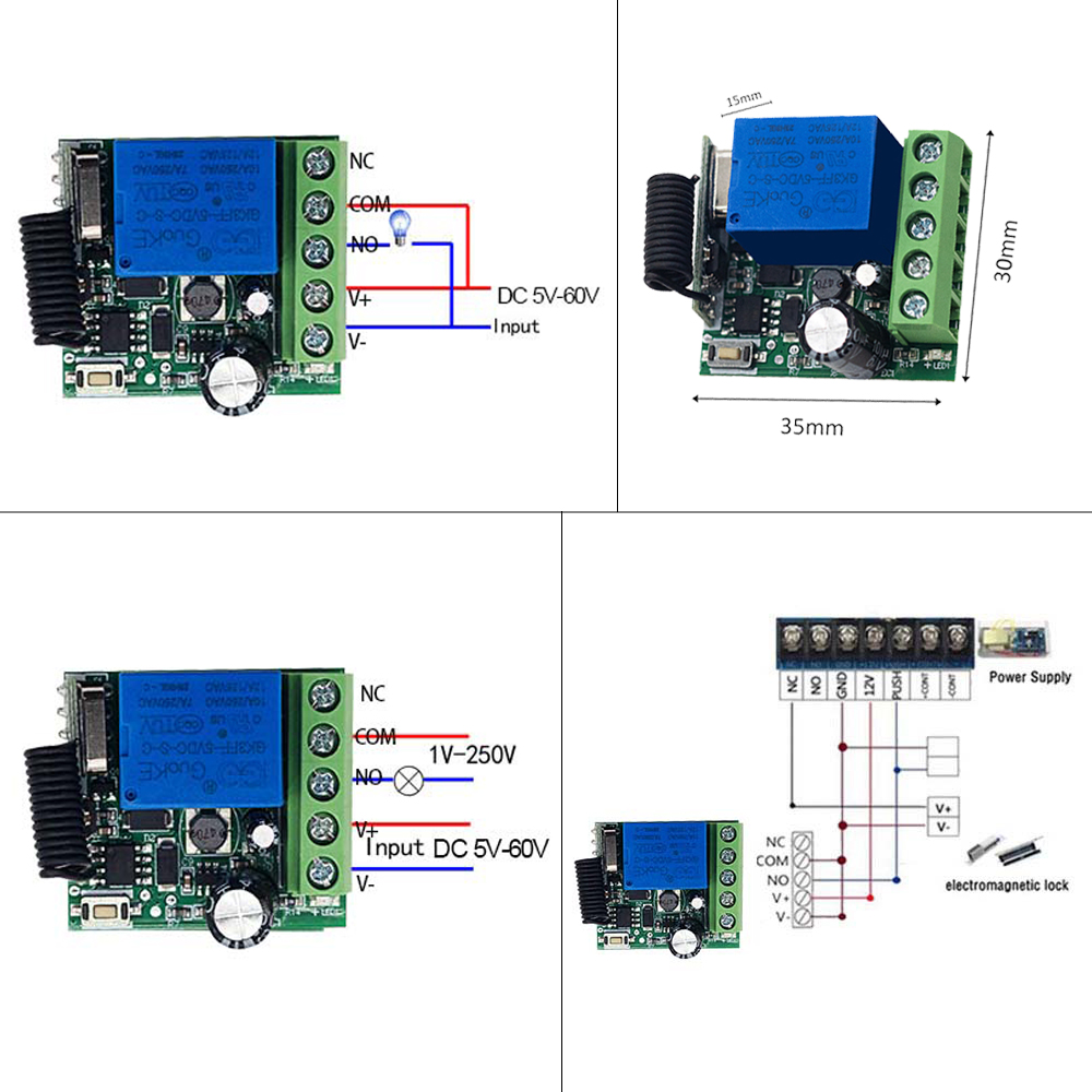 V RF Relay Module Remote Contr - Ir Remote Module recension och pris
