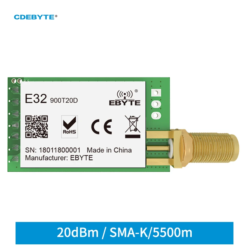 Ebyte E32-900T20D V8 LoRa 868M - Lora Sx1278 recension och pris