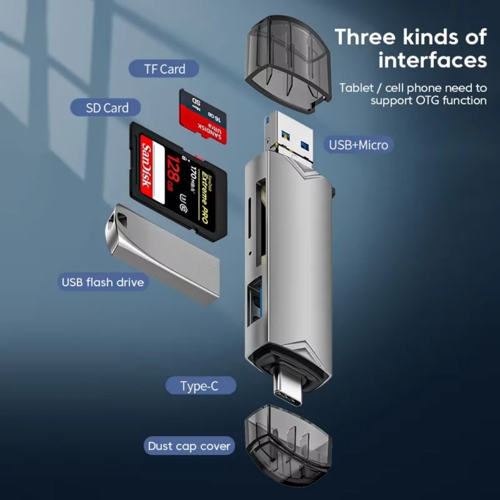 6‑in‑1 USB 3.0 OTG Card Reader - Sd Card Module recension och pris