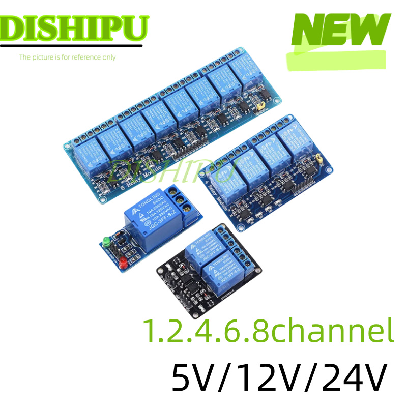 DC 5V 12V 24V 1 2 4 6 8 Channe - Relay Module 4 Channel recension och pris