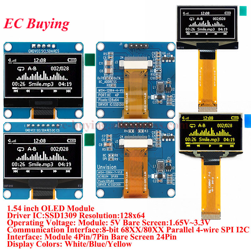 1.54 inch OLED Module 1.54” Di - Ssd1306 recension och pris
