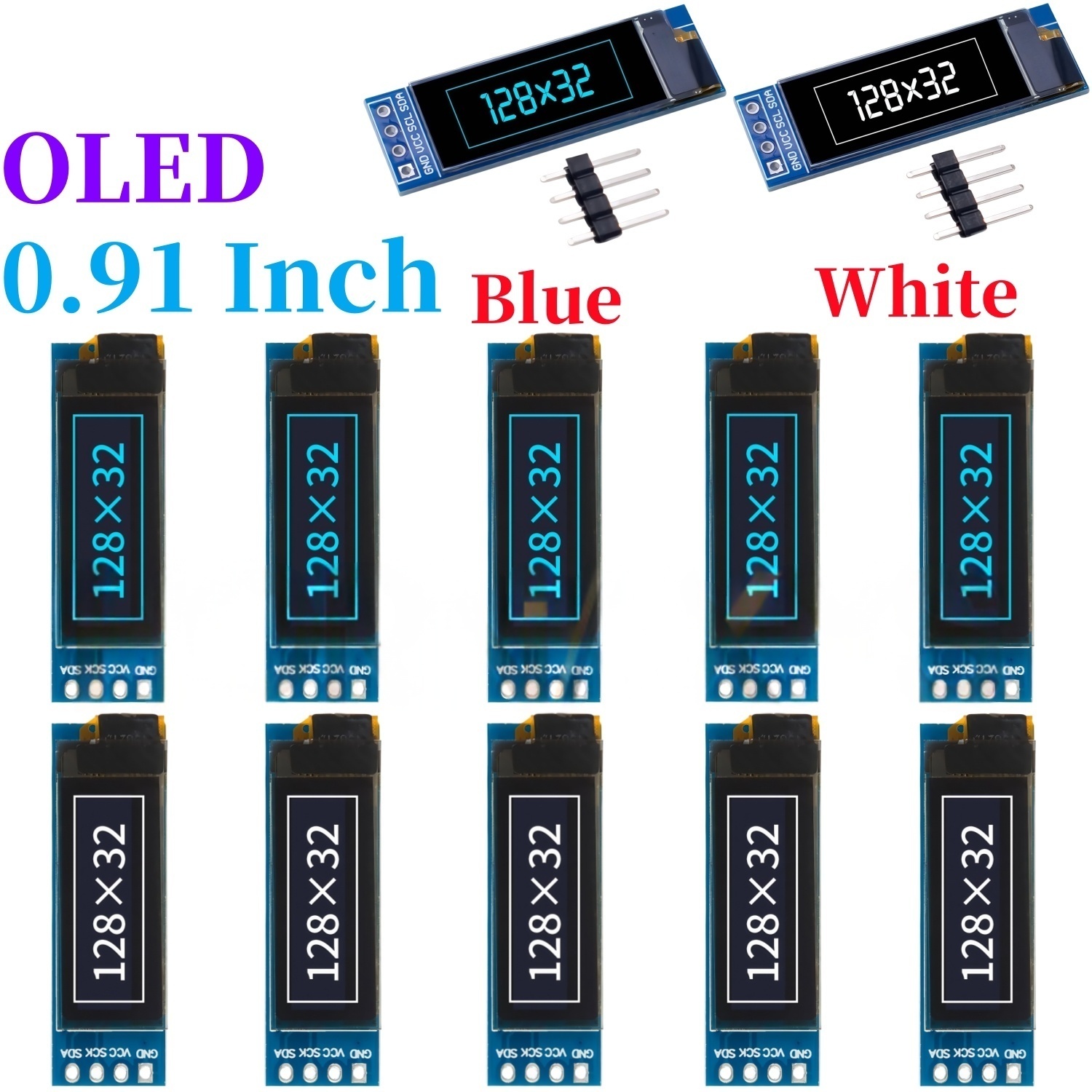 XZG 1-20PCS 0.91 Inch 128x32 I - Ssd1306 recension och pris