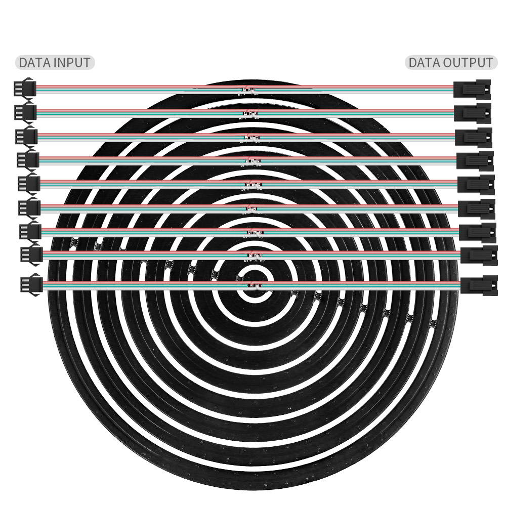 WS2812B RGBIC LED Ring Individ - Neopixel recension och pris