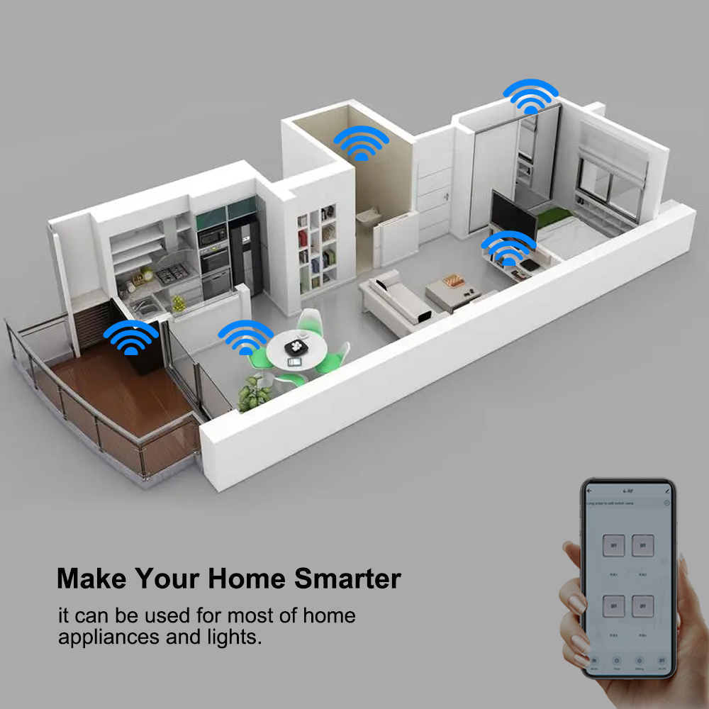 Smart Switch 4CH Relay Module  - Relay Module 4 Channel recension och pris