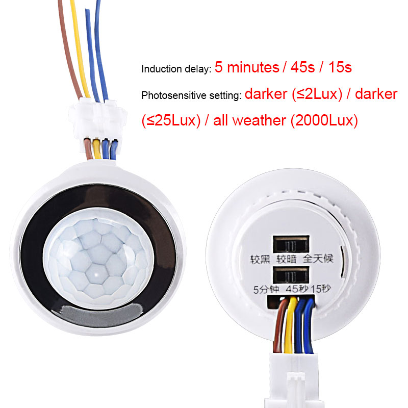 Human Body Sensor Detector LED - Pir Motion Sensor recension och pris