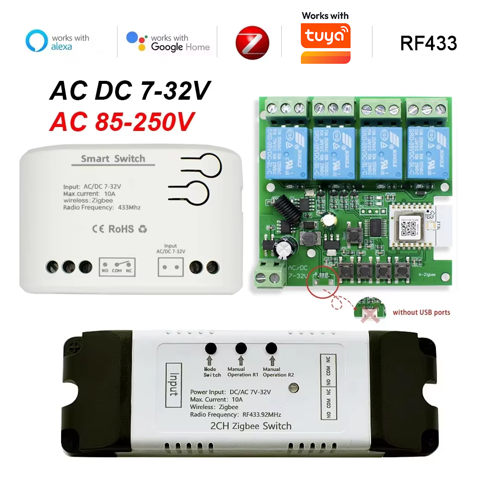 Dry Contact Smart Zigbee Switc - Relay Module 1 Channel recension och pris